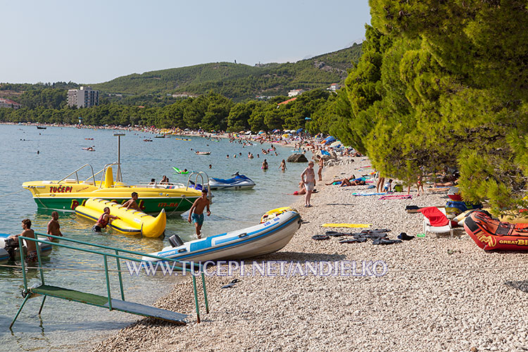 Tučepi beach at hotel Afrodita