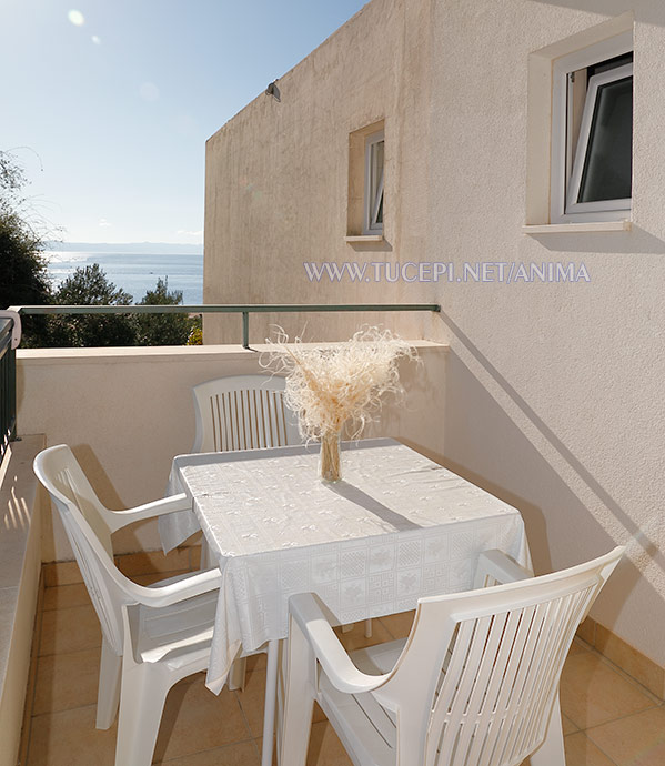 Apartments Anima, Tučepi - balcony, sea view