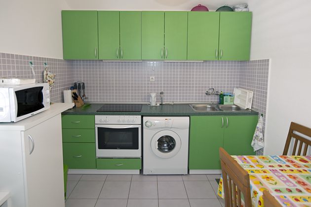 large kitchen with dishwasher