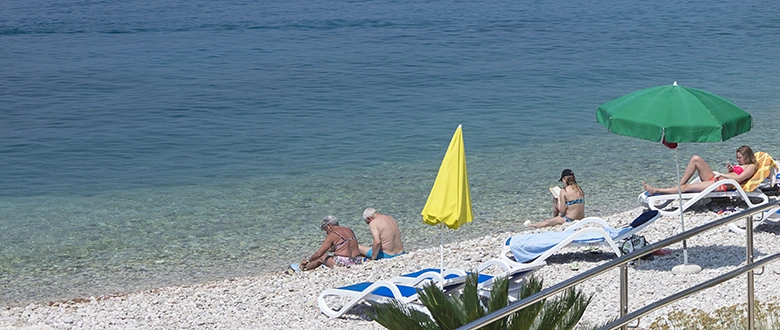 Beach in Tučepi, spaceful and beautiful