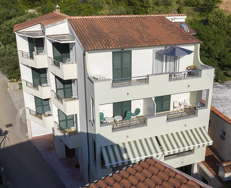 Apartments Biser, Tučepi - aerial view of house