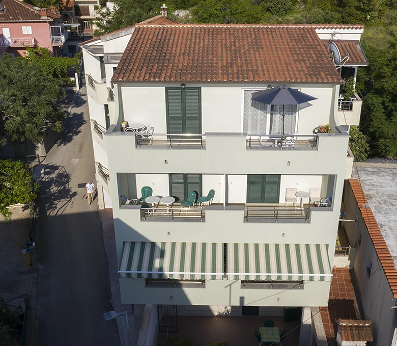 Apartments Biser, Tučepi - aerial view of house