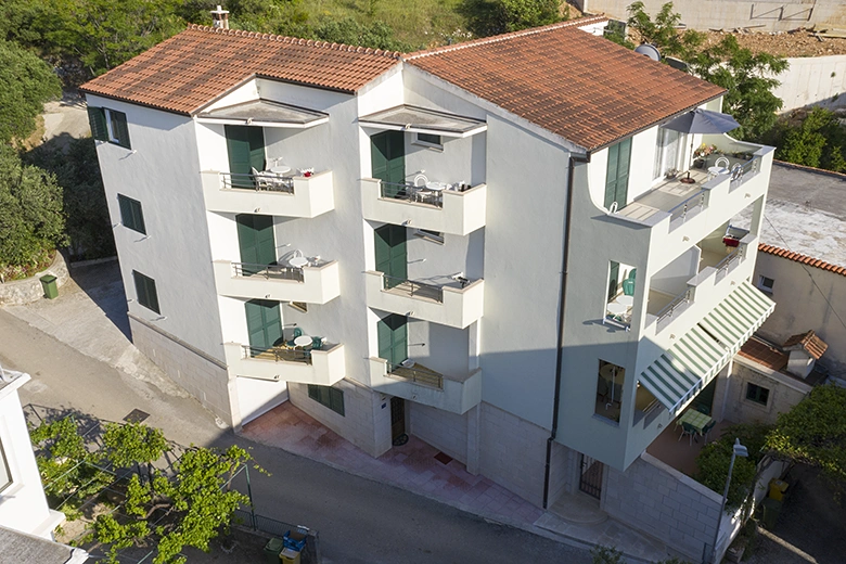 Apartments Biser, Tučepi - aerial view of house