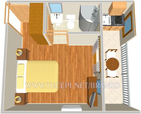 plan of the apartment