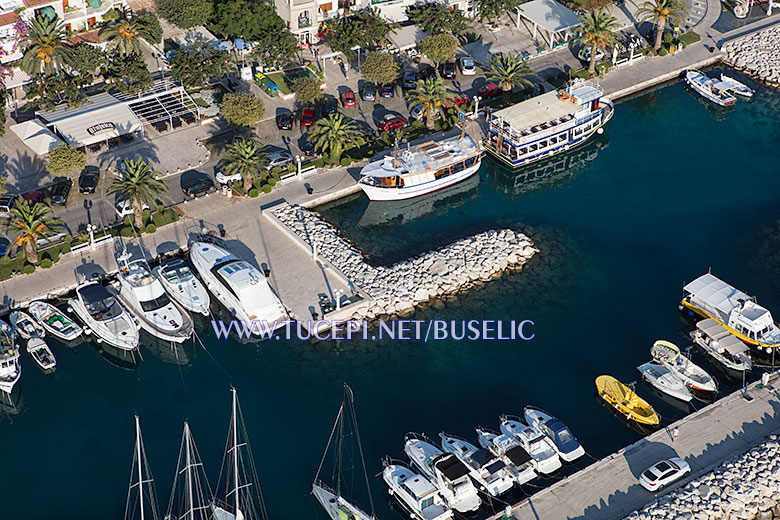 Marine in Tučepi - aerial view