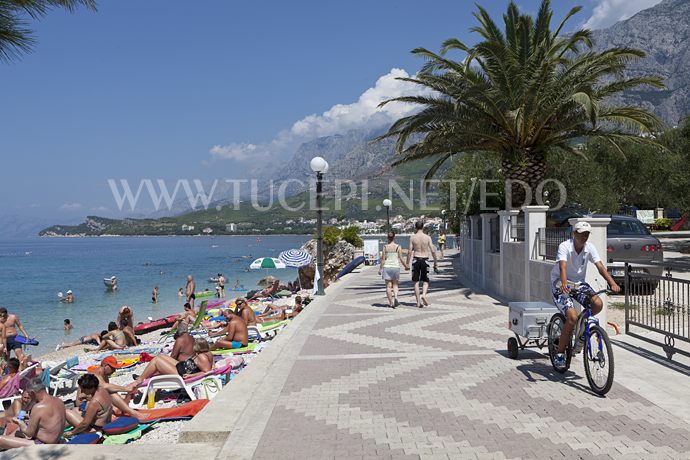 promenade, beach and sea