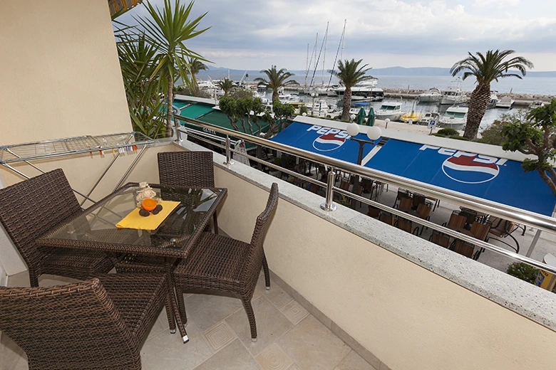 balcony with panoramic sea view - Villa GRGO, Tučepi