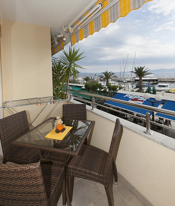 balcony with panoramic sea view - Villa GRGO, Tučepi