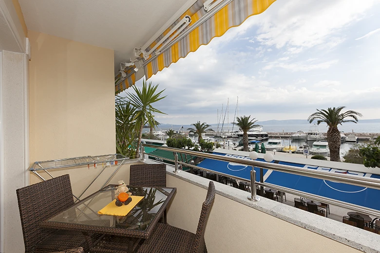 balcony with panoramic sea view - Villa GRGO, Tučepi