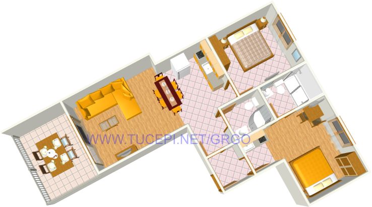 apartment's plan - Villa GRGO, Tučepi