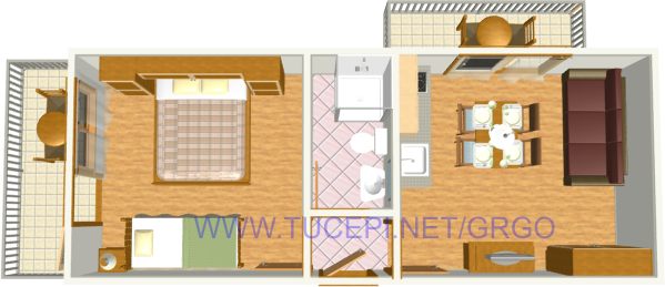 Villa Roza, Tučepi - plan