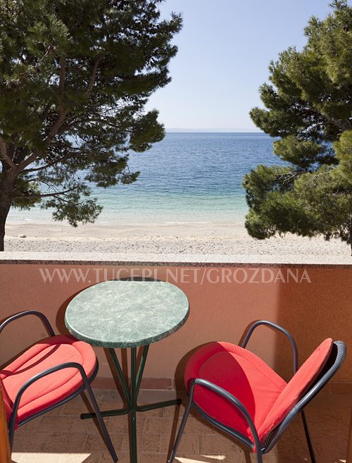 Apartments Grozdana, Tučepi - balcony with sea view