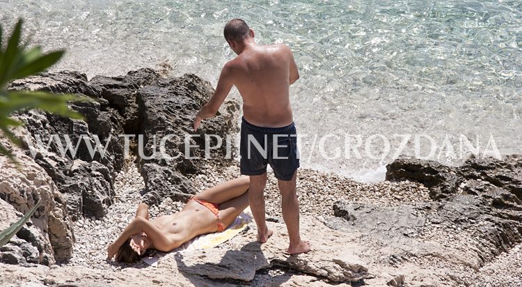 beach at hotel Jadran in Tučepi