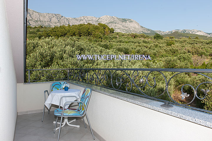 view on mountain Biokovo - apartments Irena, Tučepi