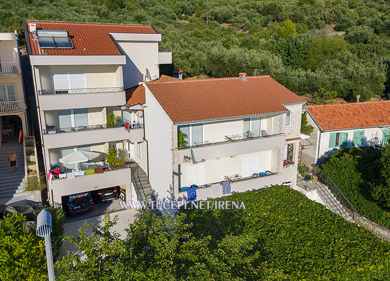 apartments Irena, Tučepi - aerial view of house