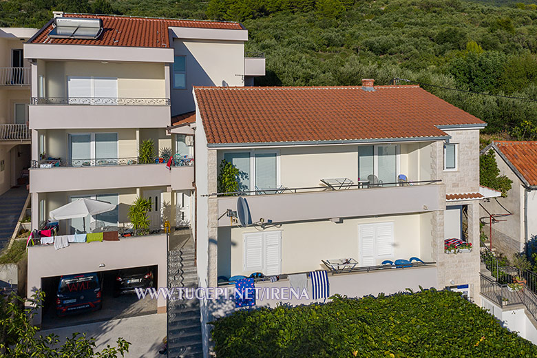 apartments Irena, Tučepi - aerial view of house