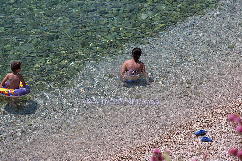 clear sea on Tučepi beach