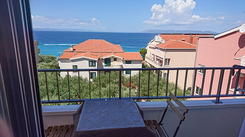 balcony with sea view