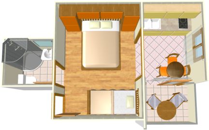 apartments Villa 750, Kneevi, Tuepi - plan