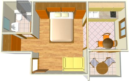apartments Villa 750, Kneevi, Tuepi - floor plan