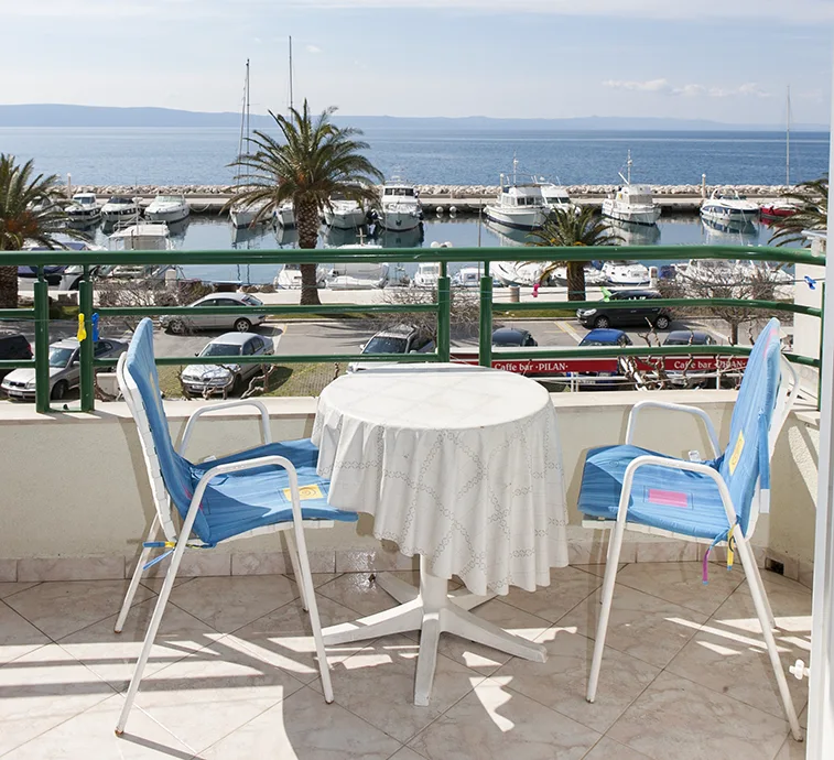 balcony with sea view