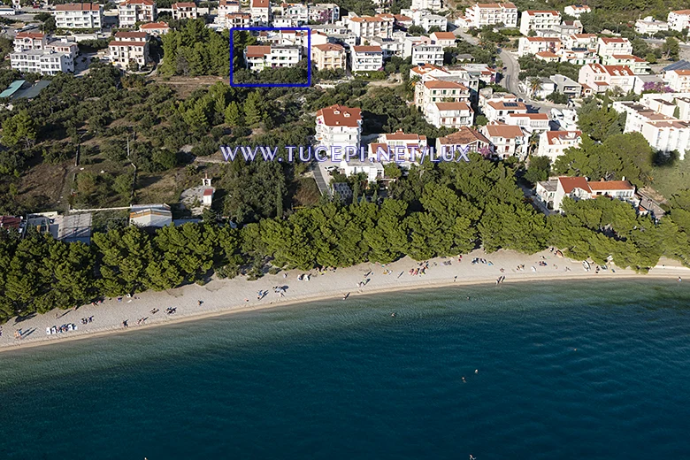 aerial view of Tučepi beach