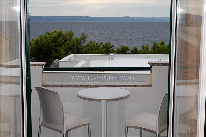 Apartments Maja, Tučepi - balcony with seaview