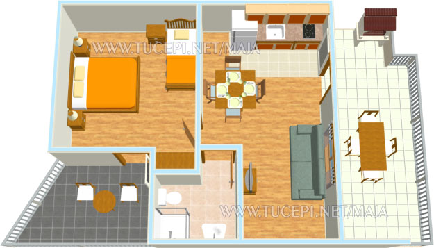 apartment's plan - Wohnung Plan