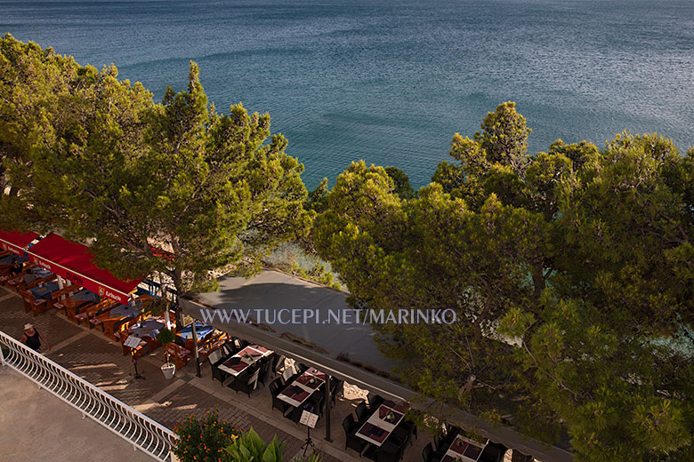 balcony with sea view - apartments Marinko, Tučepi