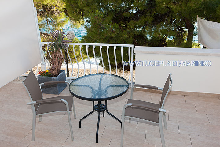 balcony with sea view - apartments Marinko, Tučepi