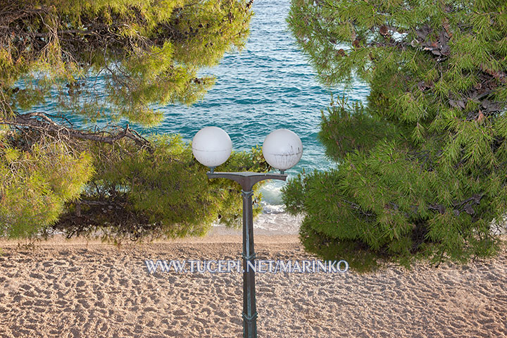 balcony with sea view - apartments Marinko, Tučepi