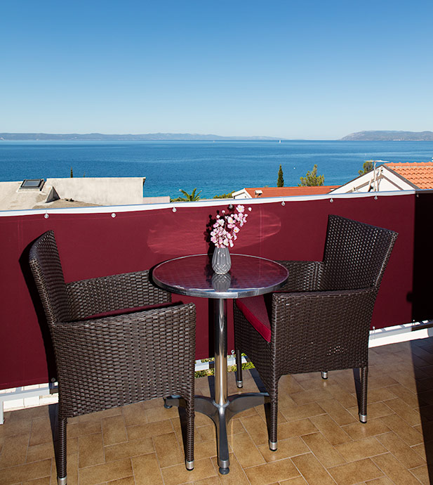 Apartments Matić, Tučepi - balcony with sea view