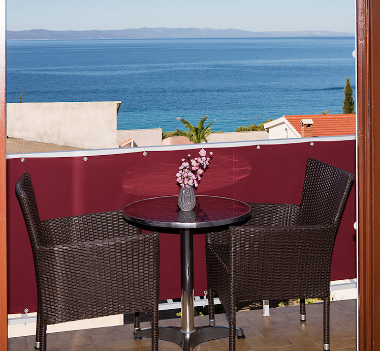 Apartments Matić, Tučepi - balcony with sea view