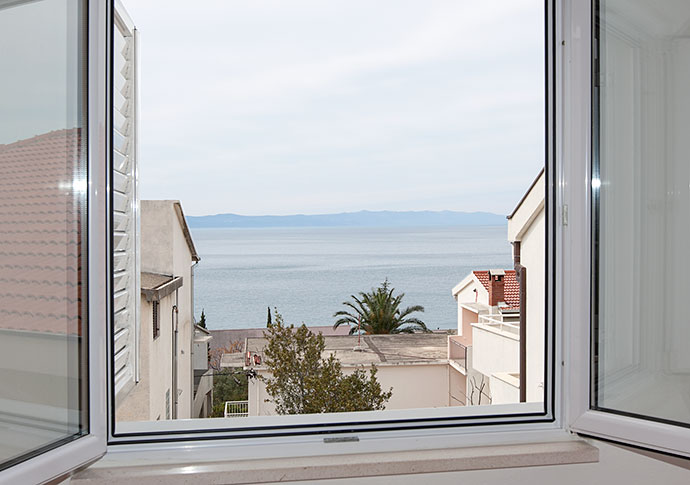 sea view through the window