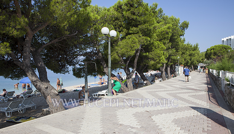 promenade on the beach in Tučepi