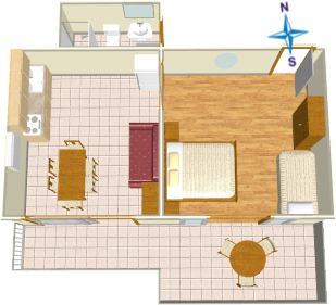 plan - Apartments Mendeš, Tučepi