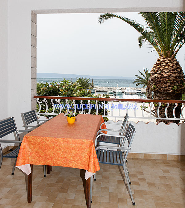 balcony with sea view - apartments Mijačika, Tučepi