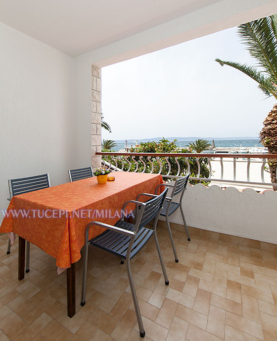 balcony with sea view - apartments Mijačika, Tučepi