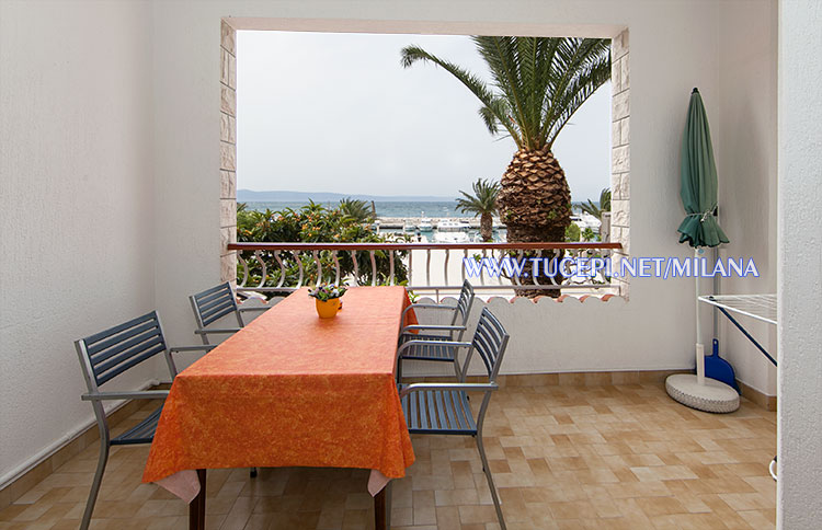 balcony with sea view - apartments Mijačika, Tučepi