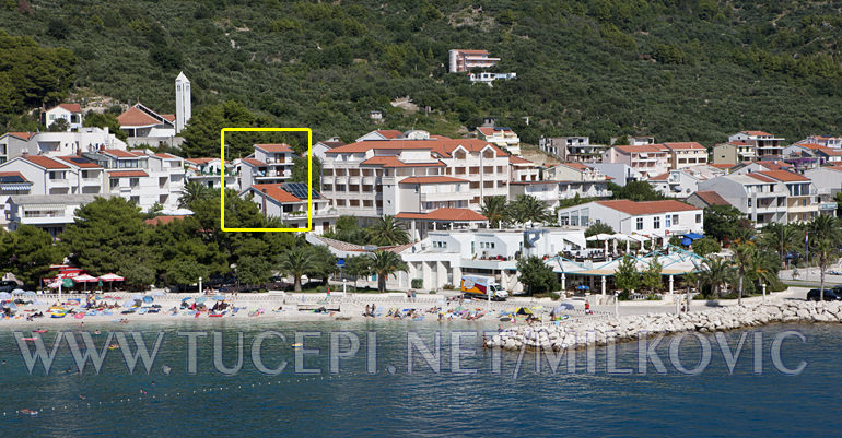 Apartments Milković, Tučepi - house, aerial view