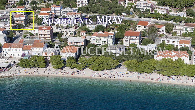 Position of apartments Mrav in Tu�epi