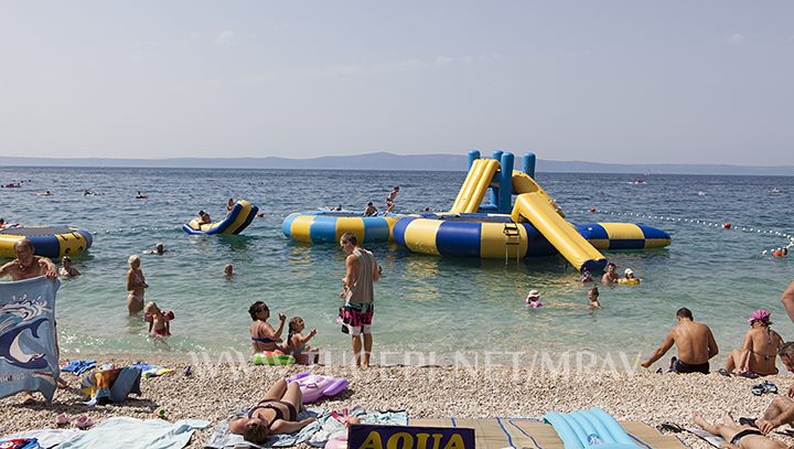Children playground on the sea