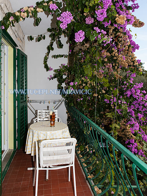 balcony - apartments Mravičić, Tučepi