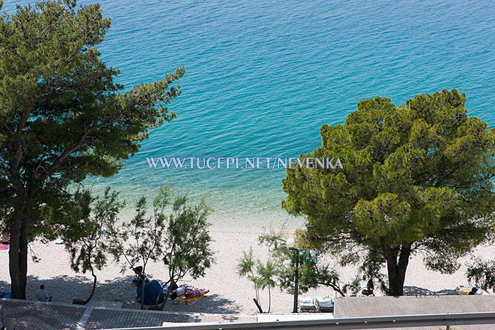 Apartments Nevenka, Tučepi - terrace with sea view