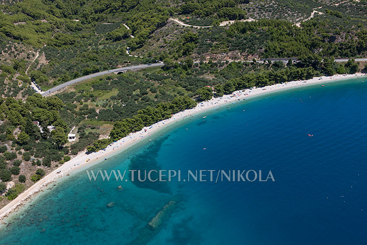 beach Draevice, Tuepi - aerial