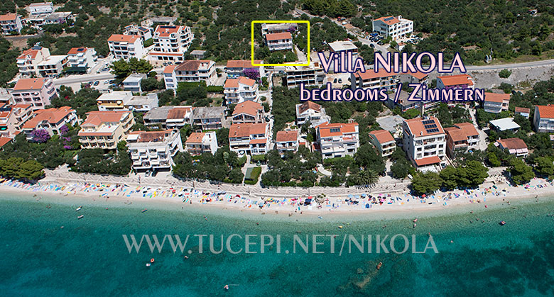 Apartments Nikola, Tučepi - position