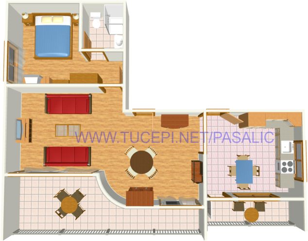 Apartments Pašalić, Tučepi - plan