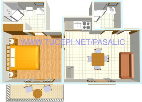 Apartments Pašalić, Tučepi - plan