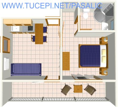 Apartments Pašalić, Tučepi - plan