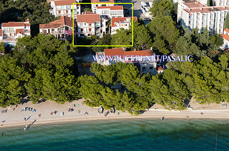 Apartments Pašalić - Tučepi, aerial view